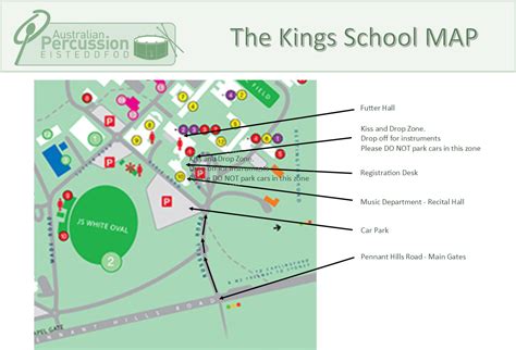 the king's school map.